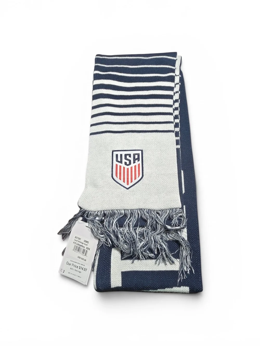 Olympics Nike USA Navy and Gray Soccer Scarf